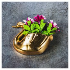 Iris E5599 ez&uuml;st-, vagy arany sz&iacute;nű, hatty&uacute; alak&uacute; hűtőm&aacute;gnes művir&aacute;ggal 8x8cm Konyhai term&eacute;kek - Konyhai eszk&ouml;z - Egy&eacute;b konyhai eszk&ouml;z - 507631