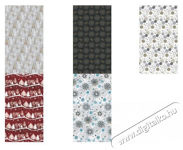 Iris Kar&aacute;csonyi tekercses csomagol&oacute;pap&iacute;r, 200x70cm, k&uuml;l&ouml;nb&ouml;ző mint&aacute;kkal, 60g/m2 H&aacute;ztart&aacute;s / Otthon / K&uuml;lt&eacute;r - Szersz&aacute;m - Egy&eacute;b szersz&aacute;m - 507881