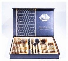 Iris KT-253-S 24 darabos konyhai evőeszk&ouml;z k&eacute;szlet, ez&uuml;st Konyhai term&eacute;kek - &Eacute;tk&eacute;szlet - Evőeszk&ouml;z k&eacute;szlet - 507877