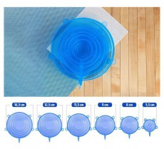 Iris KT-490 6 db-os szilikon fedő szett - Konyhai term&eacute;kek - Egy&eacute;b / Konyhai kieg&eacute;sz&iacute;tő - 507803