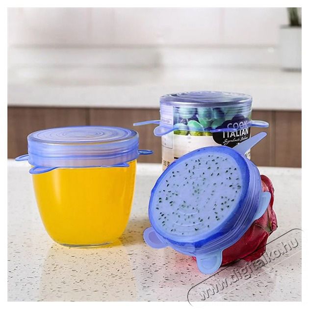 Iris KT-490 6 db-os szilikon fedő szett Konyhai term&eacute;kek - Egy&eacute;b / Konyhai kieg&eacute;sz&iacute;tő - 507803