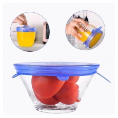 Iris KT-490 6 db-os szilikon fedő szett Konyhai term&eacute;kek - Egy&eacute;b / Konyhai kieg&eacute;sz&iacute;tő - 507803