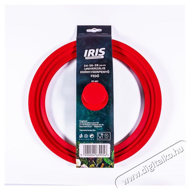 Iris KT-497 24-26-28 cm-es univerz&aacute;lis ed&eacute;ny/serpenyő fedő Konyhai term&eacute;kek - Egy&eacute;b / Konyhai kieg&eacute;sz&iacute;tő - 507806