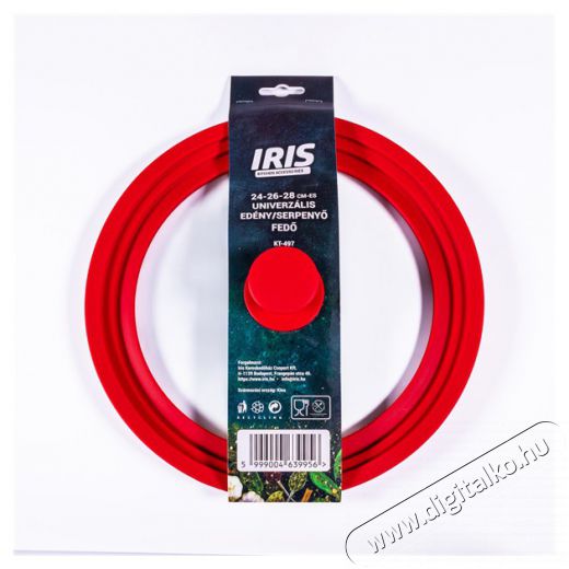 Iris KT-497 24-26-28 cm-es univerz&aacute;lis ed&eacute;ny/serpenyő fedő Konyhai term&eacute;kek - Egy&eacute;b / Konyhai kieg&eacute;sz&iacute;tő - 507806