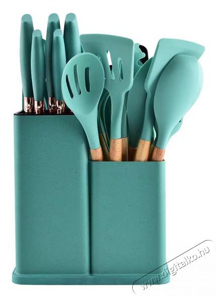 Iris KT-500 19 db-os t&uuml;rkiz sz&iacute;nű konyhai eszk&ouml;z k&eacute;szlet Konyhai term&eacute;kek - Egy&eacute;b / Konyhai kieg&eacute;sz&iacute;tő - 507808