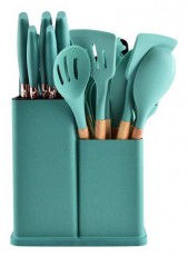 Iris KT-500 19 db-os t&uuml;rkiz sz&iacute;nű konyhai eszk&ouml;z k&eacute;szlet Konyhai term&eacute;kek - Egy&eacute;b / Konyhai kieg&eacute;sz&iacute;tő - 507808