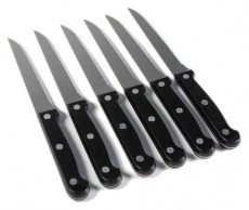 Iris KT-602 7 r&eacute;szes steak-k&eacute;s k&eacute;szlet tart&oacute;val (6 db k&eacute;s + fa t&aacute;rol&oacute; blokk) Konyhai term&eacute;kek - &Eacute;tk&eacute;szlet - Evőeszk&ouml;z k&eacute;szlet - 514638