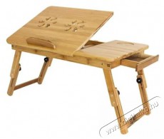 Iso Trade Állítható laptop asztal, fa Fotó-Videó kiegészítők - Állvány - Asztali állvány - 518370