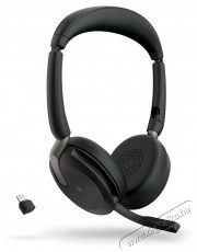 Jabra Evolve2 65 FLEX LINK380C MS Stereo WLC Audio-Video / Hifi / Multim&eacute;dia - F&uuml;l &eacute;s Fejhallgat&oacute;k - Fejhallgat&oacute; mikrofonnal / headset - 509985