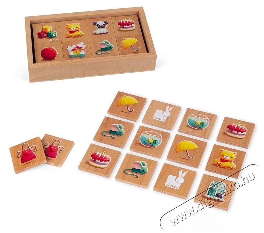 Janod Mem&oacute;ria j&aacute;t&eacute;k, Fa kialak&iacute;t&aacute;s H&aacute;ztart&aacute;s / Otthon / K&uuml;lt&eacute;r - J&aacute;t&eacute;k / Sport - Kreat&iacute;v / k&eacute;szs&eacute;gfejlesztő j&aacute;t&eacute;k - 534324