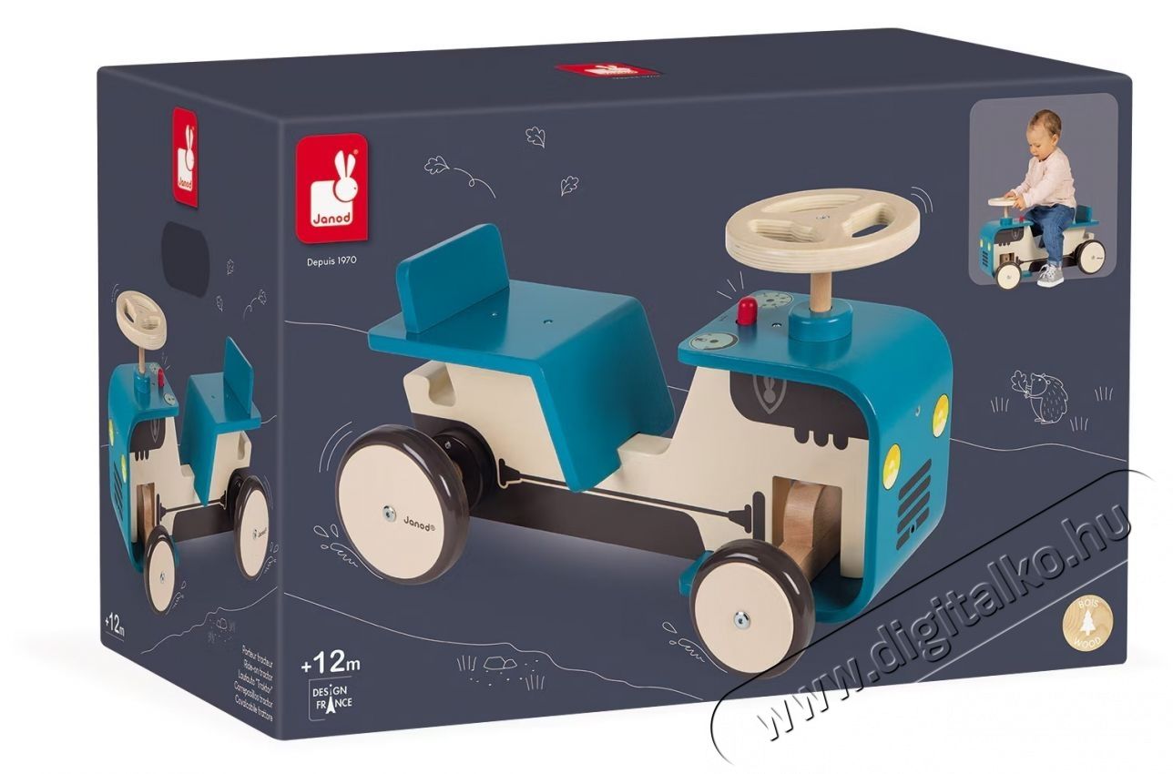 Janod fa r&aacute;&uuml;lős traktor H&aacute;ztart&aacute;s / Otthon / K&uuml;lt&eacute;r - J&aacute;t&eacute;k / Sport - Szabadt&eacute;ri j&aacute;t&eacute;k - 535353