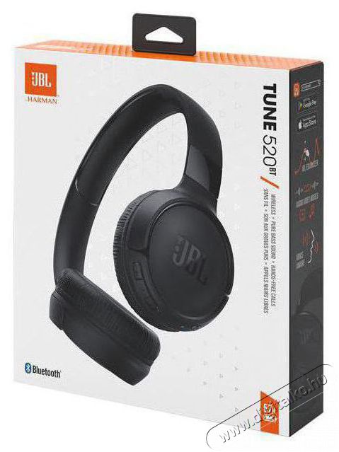 JBL T520 BT BLK, Bluetooth fejhallgat&oacute;, fekete Audio-Video / Hifi / Multim&eacute;dia - F&uuml;l &eacute;s Fejhallgat&oacute;k - Fejhallgat&oacute; - 495727