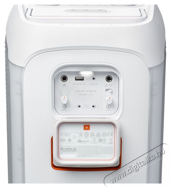 JBL Partybox Club 120 feh&eacute;r Bluetooth Partybox Audio-Video / Hifi / Multim&eacute;dia - Hordozhat&oacute;, vezet&eacute;k n&eacute;lk&uuml;li / bluetooth hangsug&aacute;rz&oacute; - Hordozhat&oacute;, vezet&eacute;k n&eacute;lk&uuml;li / bluetooth hangsug&aacute;rz&oacute; - 501001