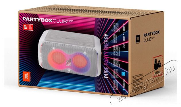 JBL Partybox Club 120 feh&eacute;r Bluetooth Partybox Audio-Video / Hifi / Multim&eacute;dia - Hordozhat&oacute;, vezet&eacute;k n&eacute;lk&uuml;li / bluetooth hangsug&aacute;rz&oacute; - Hordozhat&oacute;, vezet&eacute;k n&eacute;lk&uuml;li / bluetooth hangsug&aacute;rz&oacute; - 501001