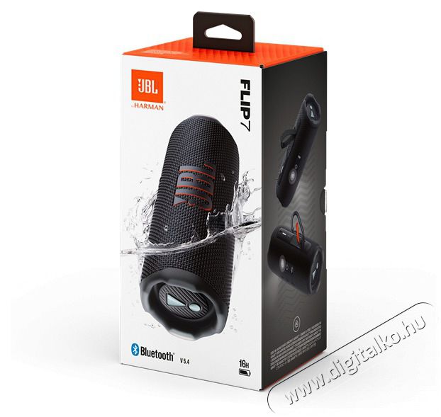 JBL FLIP 7 fekete Bluetooth hangsz&oacute;r&oacute; Audio-Video / Hifi / Multim&eacute;dia - Hordozhat&oacute;, vezet&eacute;k n&eacute;lk&uuml;li / bluetooth hangsug&aacute;rz&oacute; - Hordozhat&oacute;, vezet&eacute;k n&eacute;lk&uuml;li / bluetooth hangsug&aacute;rz&oacute; - 505447
