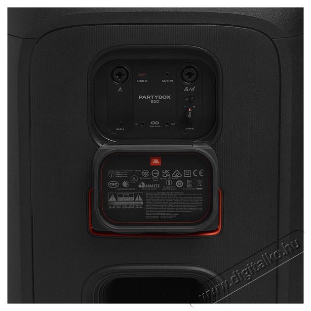 JBL PartyBox 520 Bluetooth hangsz&oacute;r&oacute; Audio-Video / Hifi / Multim&eacute;dia - Hangfal - Hangfalszett - &Aacute;ll&oacute; / front hangfal - 506201