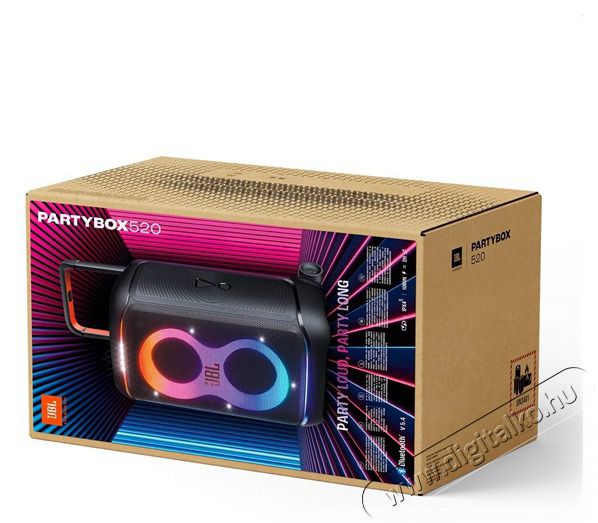 JBL PartyBox 520 Bluetooth hangsz&oacute;r&oacute; Audio-Video / Hifi / Multim&eacute;dia - Hangfal - Hangfalszett - &Aacute;ll&oacute; / front hangfal - 506201