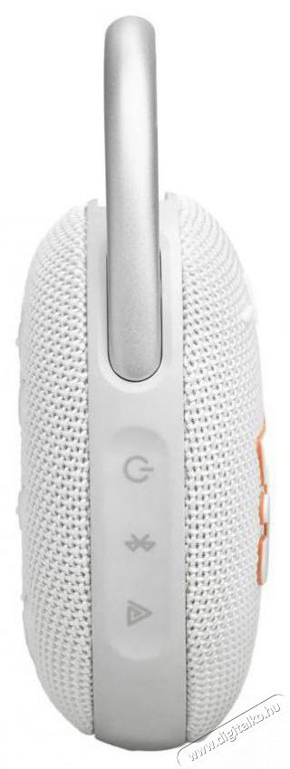 JBL Clip 5 WHT feh&eacute;r hordozhat&oacute; Bluetooth hangsz&oacute;r&oacute; Audio-Video / Hifi / Multim&eacute;dia - Hordozhat&oacute;, vezet&eacute;k n&eacute;lk&uuml;li / bluetooth hangsug&aacute;rz&oacute; - Hordozhat&oacute;, vezet&eacute;k n&eacute;lk&uuml;li / bluetooth hangsug&aacute;rz&oacute; - 507949