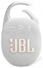 JBL Clip 5 WHT feh&eacute;r hordozhat&oacute; Bluetooth hangsz&oacute;r&oacute; Audio-Video / Hifi / Multim&eacute;dia - Hordozhat&oacute;, vezet&eacute;k n&eacute;lk&uuml;li / bluetooth hangsug&aacute;rz&oacute; - Hordozhat&oacute;, vezet&eacute;k n&eacute;lk&uuml;li / bluetooth hangsug&aacute;rz&oacute; - 507949