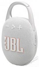 JBL Clip 5 WHT feh&eacute;r hordozhat&oacute; Bluetooth hangsz&oacute;r&oacute; Audio-Video / Hifi / Multim&eacute;dia - Hordozhat&oacute;, vezet&eacute;k n&eacute;lk&uuml;li / bluetooth hangsug&aacute;rz&oacute; - Hordozhat&oacute;, vezet&eacute;k n&eacute;lk&uuml;li / bluetooth hangsug&aacute;rz&oacute; - 507949