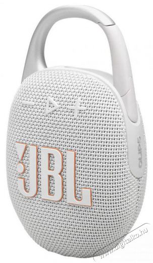 JBL Clip 5 WHT feh&eacute;r hordozhat&oacute; Bluetooth hangsz&oacute;r&oacute; Audio-Video / Hifi / Multim&eacute;dia - Hordozhat&oacute;, vezet&eacute;k n&eacute;lk&uuml;li / bluetooth hangsug&aacute;rz&oacute; - Hordozhat&oacute;, vezet&eacute;k n&eacute;lk&uuml;li / bluetooth hangsug&aacute;rz&oacute; - 507949