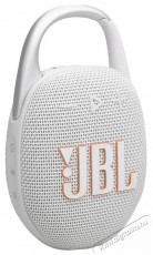 JBL Clip 5 WHT feh&eacute;r hordozhat&oacute; Bluetooth hangsz&oacute;r&oacute; Audio-Video / Hifi / Multim&eacute;dia - Hordozhat&oacute;, vezet&eacute;k n&eacute;lk&uuml;li / bluetooth hangsug&aacute;rz&oacute; - Hordozhat&oacute;, vezet&eacute;k n&eacute;lk&uuml;li / bluetooth hangsug&aacute;rz&oacute; - 507949