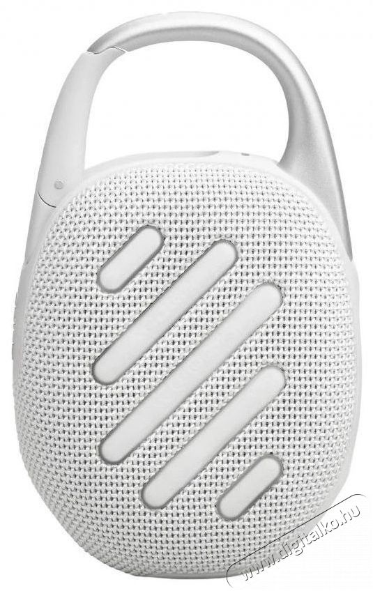JBL Clip 5 WHT feh&eacute;r hordozhat&oacute; Bluetooth hangsz&oacute;r&oacute; Audio-Video / Hifi / Multim&eacute;dia - Hordozhat&oacute;, vezet&eacute;k n&eacute;lk&uuml;li / bluetooth hangsug&aacute;rz&oacute; - Hordozhat&oacute;, vezet&eacute;k n&eacute;lk&uuml;li / bluetooth hangsug&aacute;rz&oacute; - 507949