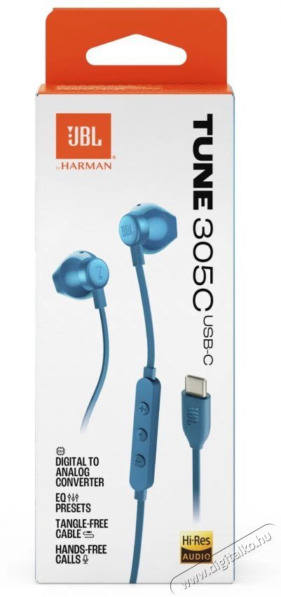 JBL Tune 305 USB-C - k&eacute;k Audio-Video / Hifi / Multim&eacute;dia - F&uuml;l &eacute;s Fejhallgat&oacute;k - F&uuml;lhallgat&oacute; - 510072