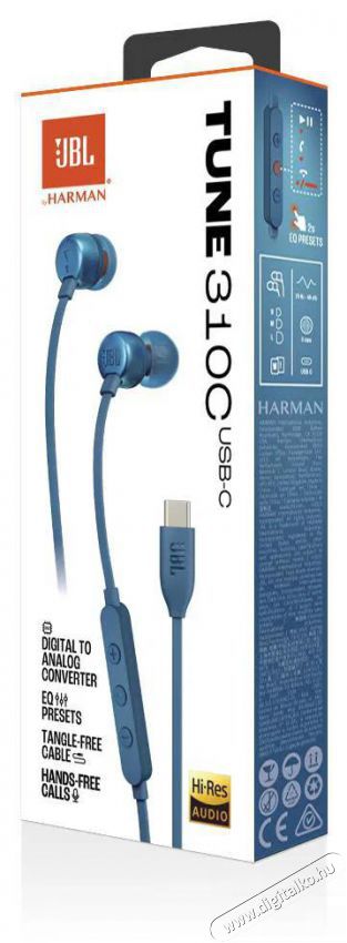 JBL Tune 310 USB-C - k&eacute;k Audio-Video / Hifi / Multim&eacute;dia - F&uuml;l &eacute;s Fejhallgat&oacute;k - F&uuml;lhallgat&oacute; - 510051