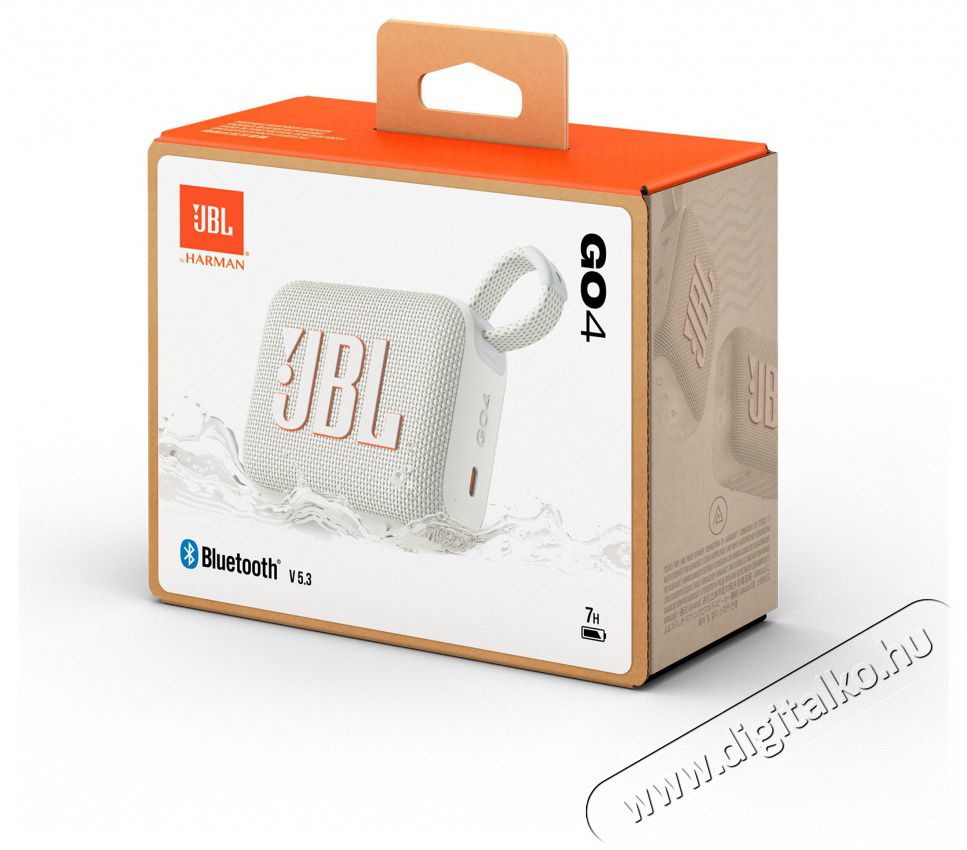 JBL GO 4 WHT BLUETOOTH HANGSZ&Oacute;R&Oacute; Audio-Video / Hifi / Multim&eacute;dia - Hordozhat&oacute;, vezet&eacute;k n&eacute;lk&uuml;li / bluetooth hangsug&aacute;rz&oacute; - Hordozhat&oacute;, vezet&eacute;k n&eacute;lk&uuml;li / bluetooth hangsug&aacute;rz&oacute; - 513399