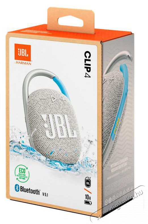 JBL CLIP4 ECO Bluetooth feh&eacute;r hangsz&oacute;r&oacute; Audio-Video / Hifi / Multim&eacute;dia - Hangfal - Hangfalszett - K&uuml;lt&eacute;ri hangsug&aacute;rz&oacute; - 514119