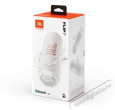 JBL FLIP 7 feh&eacute;r Bluetooth hangsz&oacute;r&oacute; Audio-Video / Hifi / Multim&eacute;dia - Hordozhat&oacute;, vezet&eacute;k n&eacute;lk&uuml;li / bluetooth hangsug&aacute;rz&oacute; - Hordozhat&oacute;, vezet&eacute;k n&eacute;lk&uuml;li / bluetooth hangsug&aacute;rz&oacute; - 516290