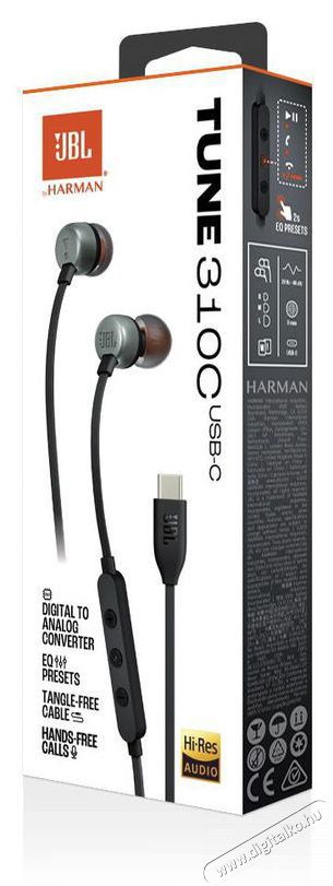 JBL Tune 310 USB-C - fekete Audio-Video / Hifi / Multim&eacute;dia - F&uuml;l &eacute;s Fejhallgat&oacute;k - F&uuml;lhallgat&oacute; - 518820