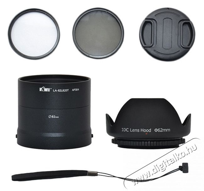 JJC Napellenző, adapter, szűrők&eacute;szlet Nikon L820-hoz 62mm - 25L820K Fot&oacute;-Vide&oacute; kieg&eacute;sz&iacute;tők - Szűrő - Szűrő k&eacute;szlet - 273908