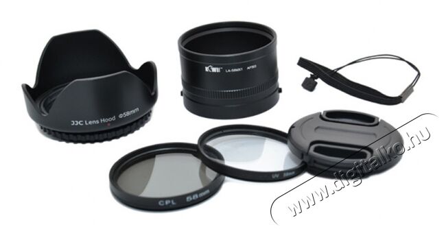 JJC MX1K Pentax MX1-hez napellenző, adapter, szűrők&eacute;szlet - 25MX1K Fot&oacute;-Vide&oacute; kieg&eacute;sz&iacute;tők - Szűrő - Szűrő k&eacute;szlet - 273861