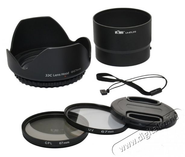 JJC Napellenző, adapter, szűrők&eacute;szlet Nikon L310/L120-hoz 67mm Fot&oacute;-Vide&oacute; kieg&eacute;sz&iacute;tők - Szűrő - Szűrő k&eacute;szlet - 273909