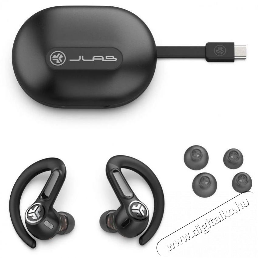 JLAB Epic Sport ANC 3 True Wireless Earbuds Black Audio-Video / Hifi / Multim&eacute;dia - F&uuml;l &eacute;s Fejhallgat&oacute;k - F&uuml;lhallgat&oacute; - 510081