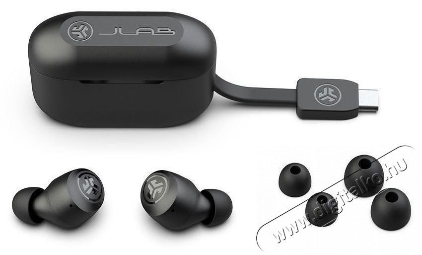 JLAB Go Pop+ True Wireless Earbuds Black Audio-Video / Hifi / Multim&eacute;dia - F&uuml;l &eacute;s Fejhallgat&oacute;k - F&uuml;lhallgat&oacute; - 510083