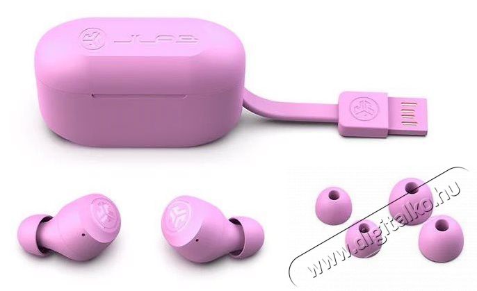 JLAB Go Pop+ True Wireless Earbuds Pink Audio-Video / Hifi / Multim&eacute;dia - F&uuml;l &eacute;s Fejhallgat&oacute;k - F&uuml;lhallgat&oacute; - 510085