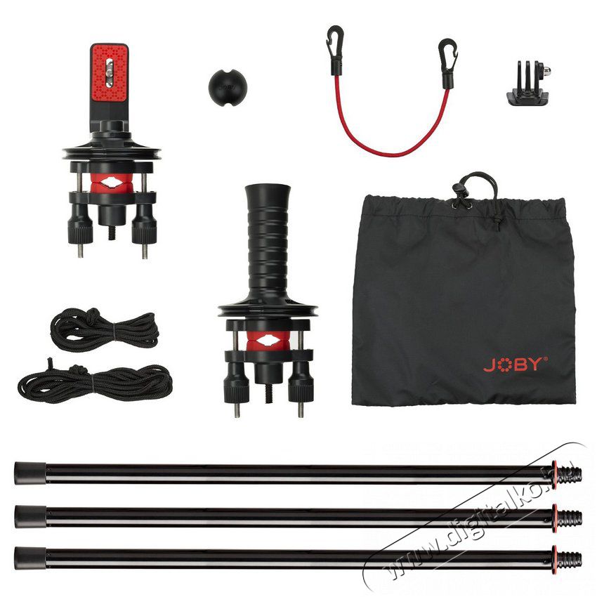 Joby Action Jib Kit - fekete/v&ouml;r&ouml;s F&eacute;nyk&eacute;pezőg&eacute;p / kamera - Sport kamera tartoz&eacute;kok - &Aacute;llv&aacute;ny / monopod - 298294