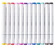 JOLLY Airbrush Textile 12 darabos k&eacute;tv&eacute;gű sz&iacute;nes textilmarker ut&aacute;nt&ouml;ltő k&eacute;szlet Iroda &eacute;s sz&aacute;m&iacute;t&aacute;stechnika - Egy&eacute;b sz&aacute;m&iacute;t&aacute;stechnikai term&eacute;k - 510820