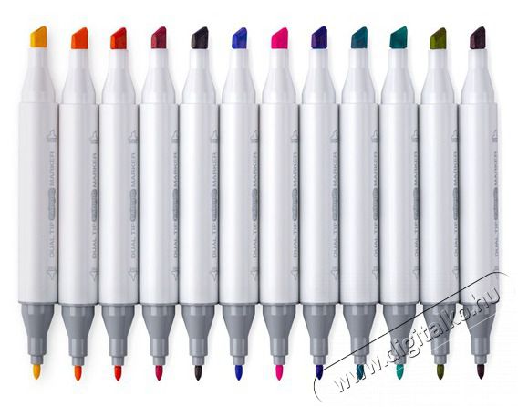 JOLLY Airbrush Textile 12 darabos k&eacute;tv&eacute;gű sz&iacute;nes textilmarker ut&aacute;nt&ouml;ltő k&eacute;szlet Iroda &eacute;s sz&aacute;m&iacute;t&aacute;stechnika - Egy&eacute;b sz&aacute;m&iacute;t&aacute;stechnikai term&eacute;k - 510820