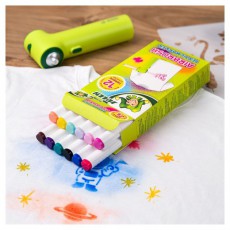 JOLLY Airbrush Textile 12 darabos k&eacute;tv&eacute;gű sz&iacute;nes textilmarker ut&aacute;nt&ouml;ltő k&eacute;szlet Iroda &eacute;s sz&aacute;m&iacute;t&aacute;stechnika - Egy&eacute;b sz&aacute;m&iacute;t&aacute;stechnikai term&eacute;k - 510820