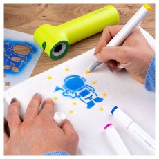 JOLLY Airbrush Textile 12 darabos k&eacute;tv&eacute;gű sz&iacute;nes textilmarker ut&aacute;nt&ouml;ltő k&eacute;szlet Iroda &eacute;s sz&aacute;m&iacute;t&aacute;stechnika - Egy&eacute;b sz&aacute;m&iacute;t&aacute;stechnikai term&eacute;k - 510820