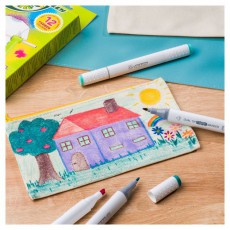 JOLLY Airbrush Textile 12 darabos k&eacute;tv&eacute;gű sz&iacute;nes textilmarker ut&aacute;nt&ouml;ltő k&eacute;szlet Iroda &eacute;s sz&aacute;m&iacute;t&aacute;stechnika - Egy&eacute;b sz&aacute;m&iacute;t&aacute;stechnikai term&eacute;k - 510820