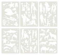 JOLLY Airbrush Fun 12 darabos sablon Iroda &eacute;s sz&aacute;m&iacute;t&aacute;stechnika - Egy&eacute;b sz&aacute;m&iacute;t&aacute;stechnikai term&eacute;k - 518057