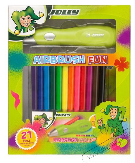 JOLLY Airbrush Fun 12 patronos airbrush k&eacute;szlet Iroda &eacute;s sz&aacute;m&iacute;t&aacute;stechnika - Egy&eacute;b sz&aacute;m&iacute;t&aacute;stechnikai term&eacute;k - 518055