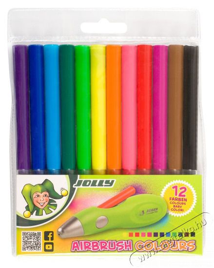 JOLLY Airbrush Fun 12 patronos airbrush k&eacute;szlet Iroda &eacute;s sz&aacute;m&iacute;t&aacute;stechnika - Egy&eacute;b sz&aacute;m&iacute;t&aacute;stechnikai term&eacute;k - 518055