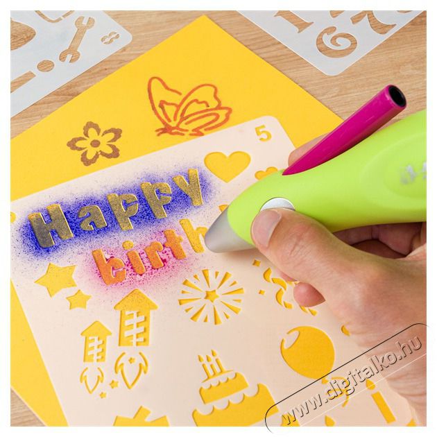 JOLLY Airbrush Fun 12 patronos airbrush k&eacute;szlet Iroda &eacute;s sz&aacute;m&iacute;t&aacute;stechnika - Egy&eacute;b sz&aacute;m&iacute;t&aacute;stechnikai term&eacute;k - 518055