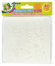 JOLLY Airbrush Fun 30 darabos sablon - Iroda &eacute;s sz&aacute;m&iacute;t&aacute;stechnika - Egy&eacute;b sz&aacute;m&iacute;t&aacute;stechnikai term&eacute;k - 518058